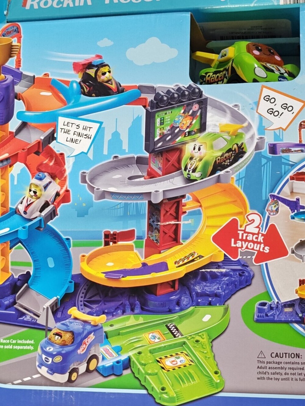 New 2020 Vtech Go! Go! Smart Wheels Ultimate Corkscrew Tower Children Car Track